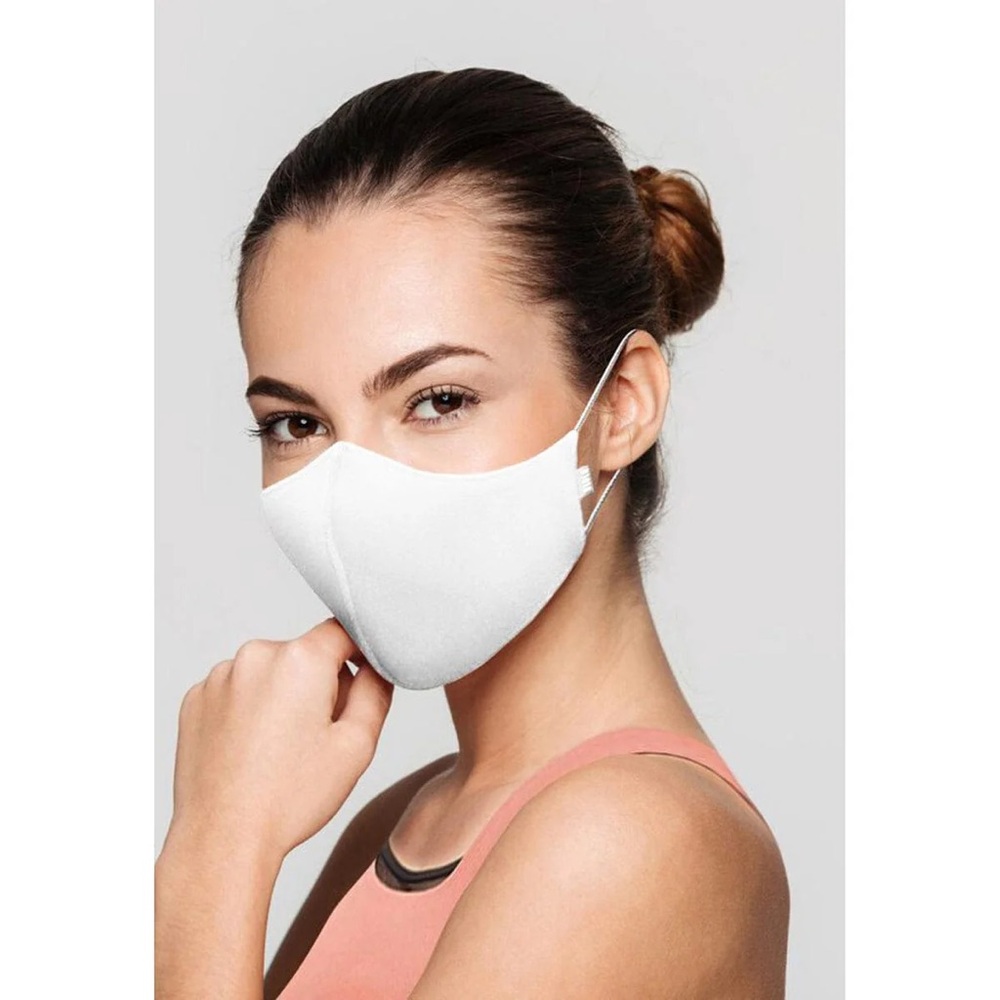 Bloch Adult White Fabric Face Mask